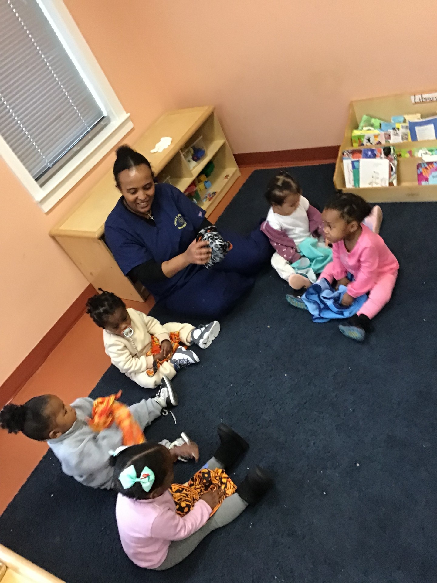 Children & Teacher at Circle Time